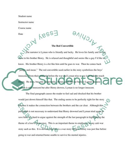 The Red Convertible and Innocence