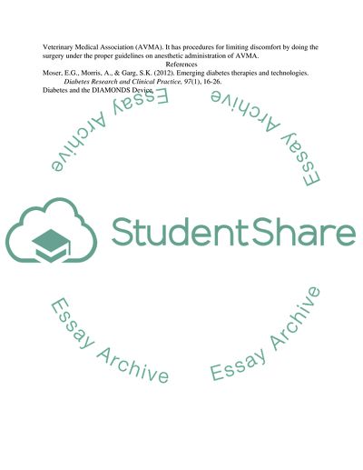 The Analysis of the Diabetes and the DIAMONDS Device