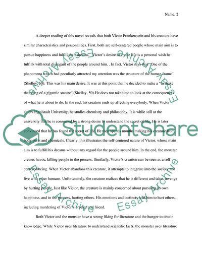 Analysis of Frankenstein by Mary Shelley
