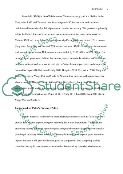 Why China wants RMB currency undervalued