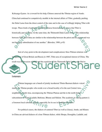 Stateless Nations of Tibet