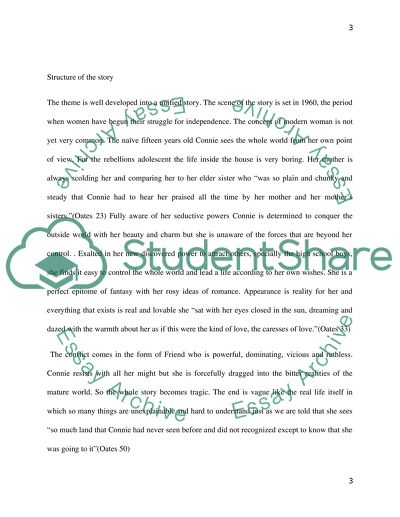 sample essay comparing two short stories