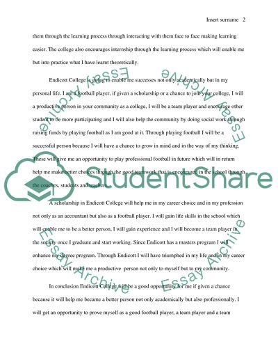 endicott college application essay question