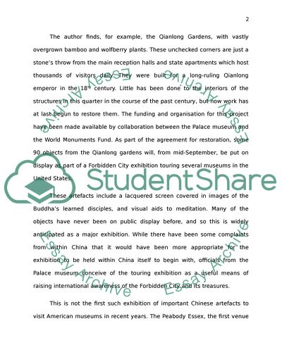 The Last Secrets If the Forbidden City Heads to the US