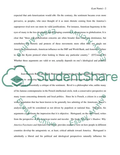 Revels and Hertsgaards Contrasting View on Anti-Americanism