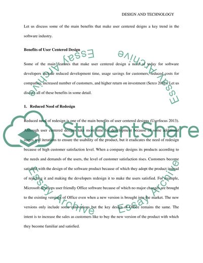 User Centred Design: A major trend in the IT industry