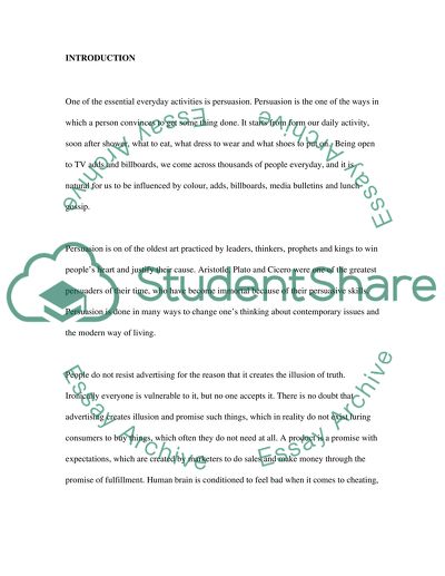 The Psychology of Persuasion