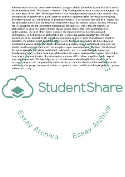 Innvations under Globalization in Latin America