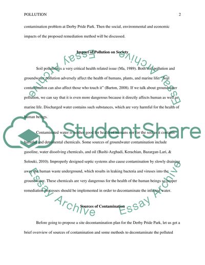 Site Contamination - Derby Pride Park