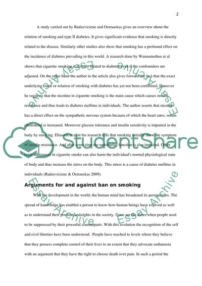 ban public smoking essay