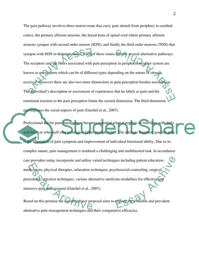 Alternative Pain Management