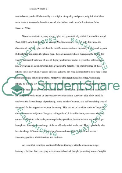 Womens Rights in the Muslim World