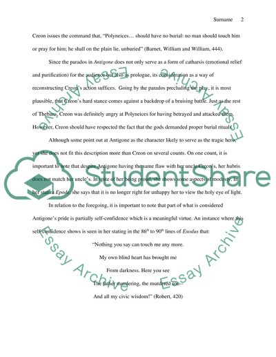 The Authorship of Sophocles Antigone the Last of the Three Theban Plays