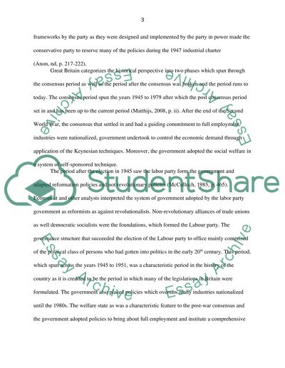 Concept of Post-War Consensus