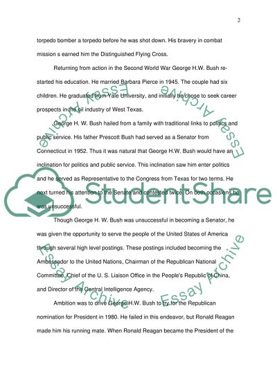 Biography of George Bush