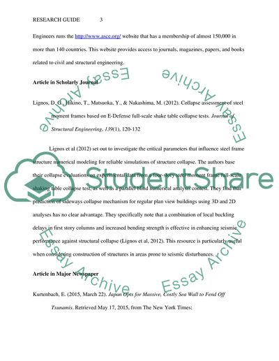 Research Guide in Civil Engineering