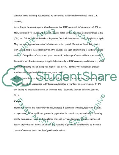 Inflation and the UK Economy