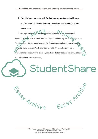 Improvement Opportunity Action Plan for Eco-TRAL