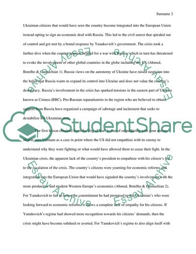 Ukraine Armed Conflict