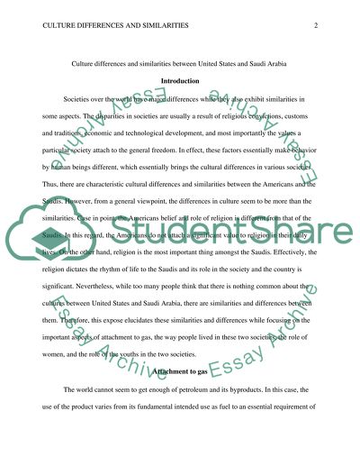 Cultural Differences between the US and Saudi Arabia