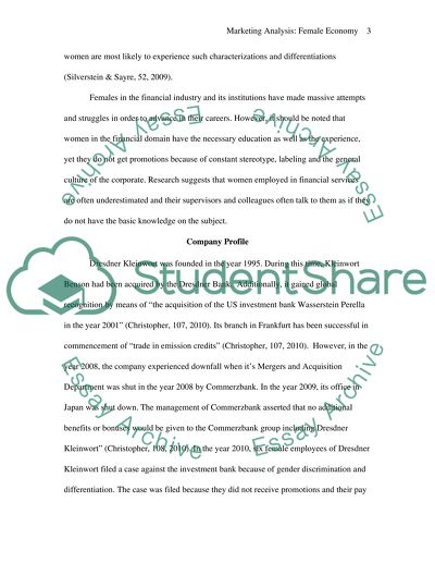 Female Economy Issues