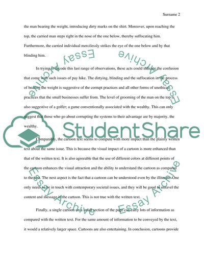 Analysis of POLITICAL CARTOONS