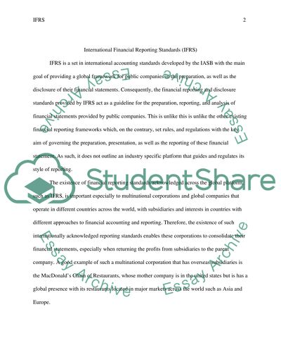 International Financial Reporting Standards