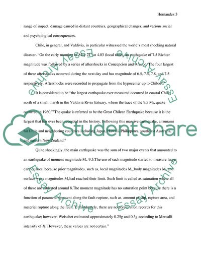 Chile Earthquake of 1960