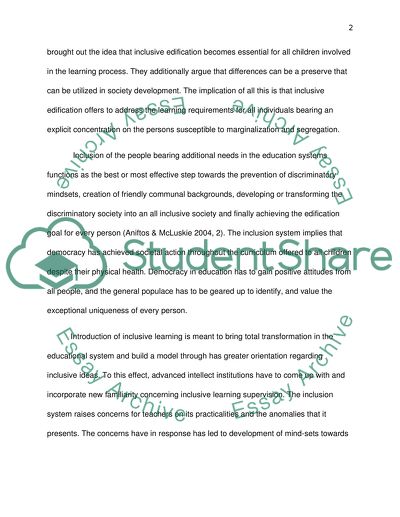 The Problem of Access to Education for Children with Disabilities