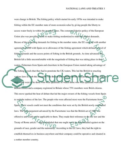 European Union, National Laws and Treaties