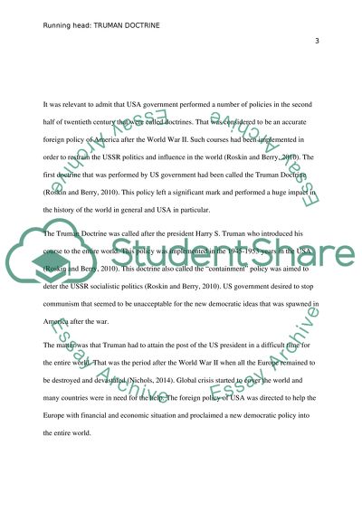 The Cold War and US Diplomacy