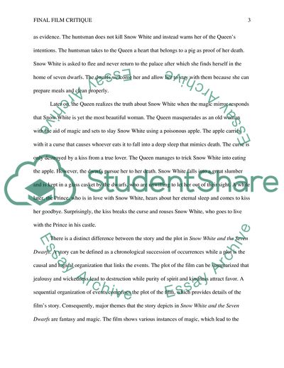 Aesthetic Choices in Snow White and the Seven Dwarfs