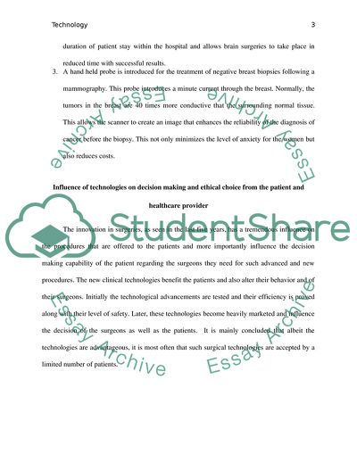 Technology Impact on Healthcare Decision Making
