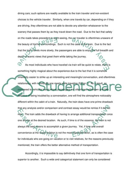 Benefits of Train Travel vs Car Travel