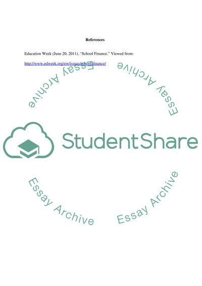 Financial Resources at School