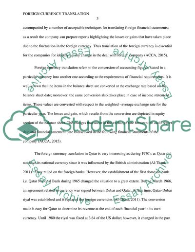 Foreign Currency Translation