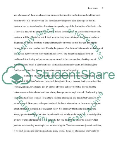 Treating Alzheimers Disease