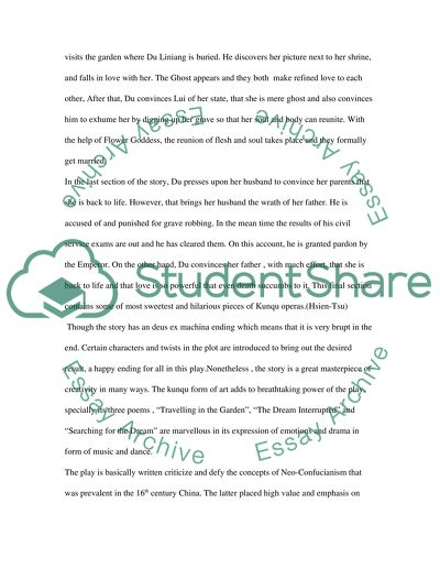 Peony Pavilion by Tang Xianzu