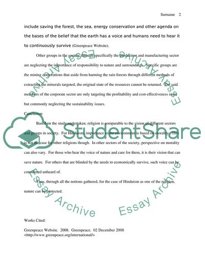 Religion and the Protection of Natural Resources