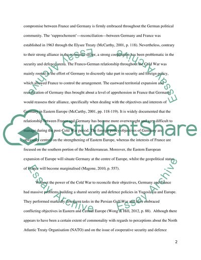 A Comparative Analysis of the Foreign Policy Process between France and Germany