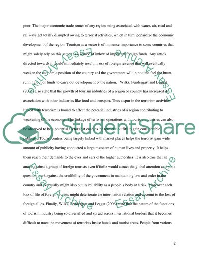 The Impact of Terrorism on Tourism