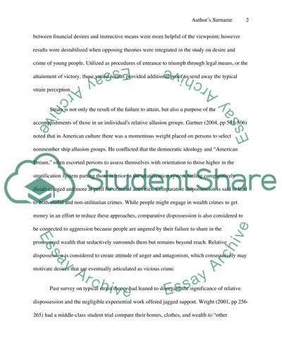 Desire and Crime of Young People