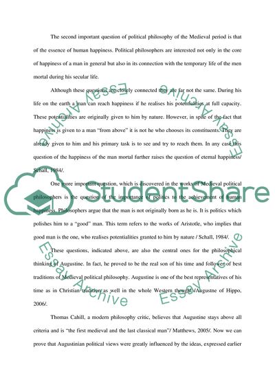 What is Augustinian political philosophy