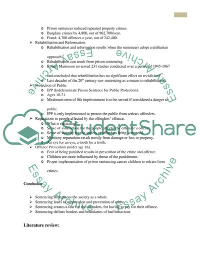 The Criminal Justice Act 2003 and the Purposes of Sentencing