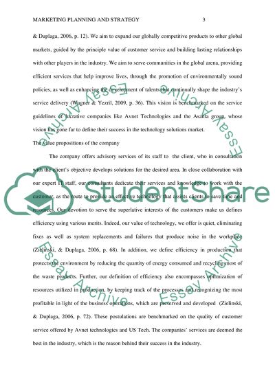 Marketing Planning and Strategy Project 1/2