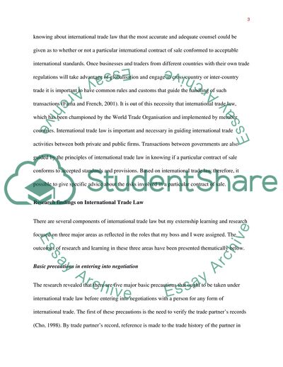 Basic Precautions in Entering into Negotiation