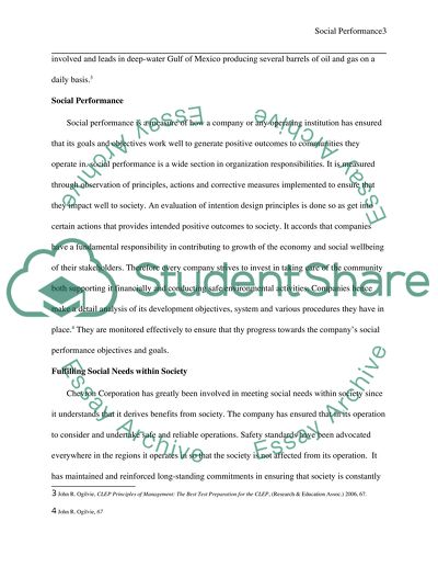 Chevron Corporation Company Factors