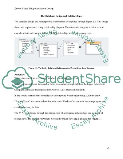 Implementation of Database Design in MS Access 2010