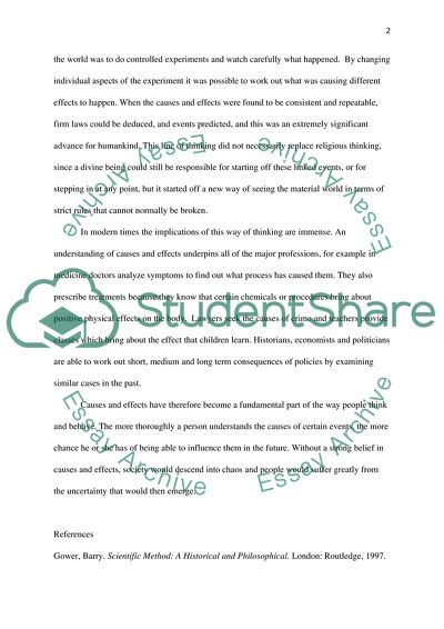 The Concepts of Cause and Effect in the Modern World