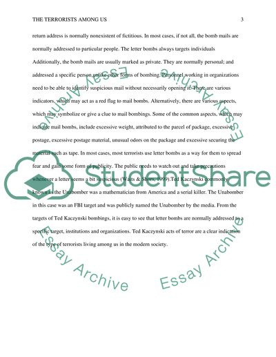 The Terrorist Among Us